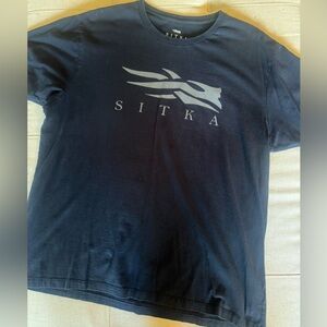 Sitka Men's Black Logo T-Shirt